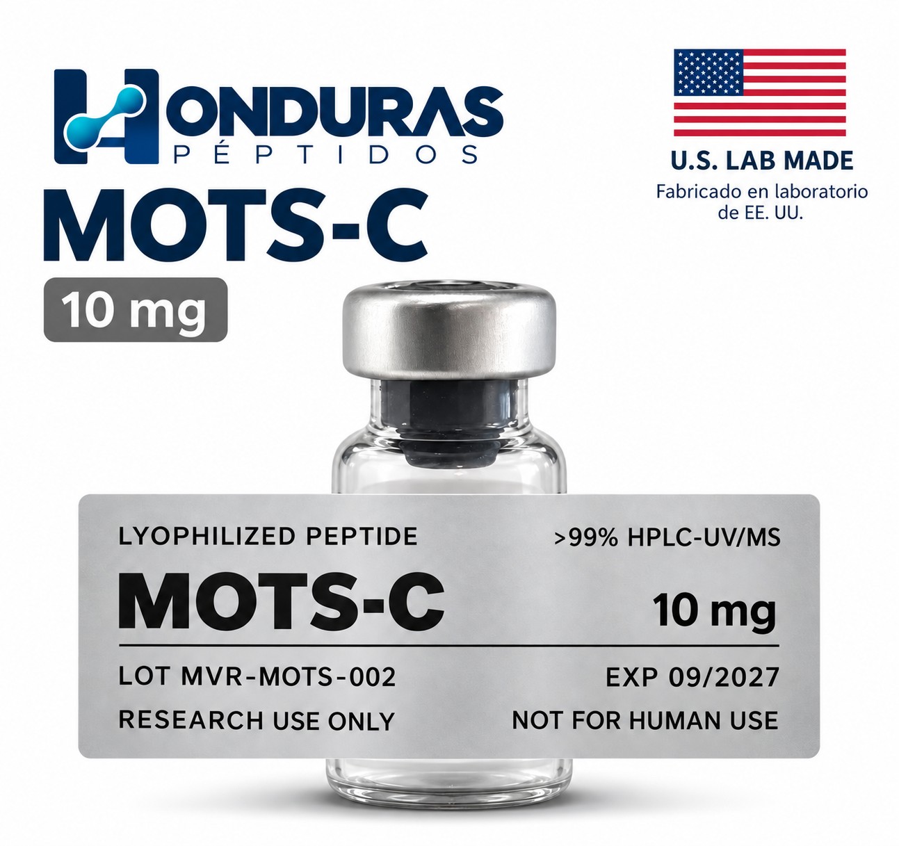 Vial MOTS-C 10 mg